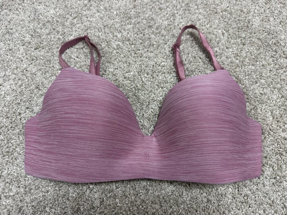 Victoria’s Secret Wireless Convertible Bra Seamless Comfort Pink Space Dye 36C